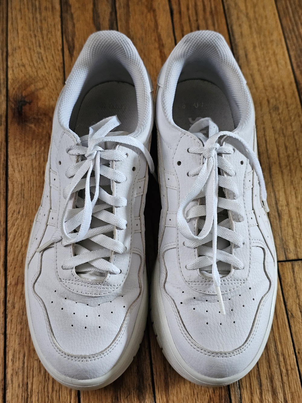 Asics White Women's Japan S PF Leather Sneakers